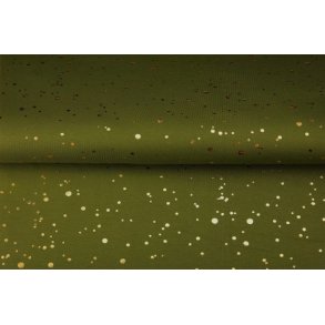 Olivengr�n med guldfolieprikker