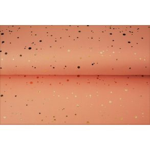 Rosa med guldfolieprikker