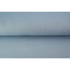 Vaffel jersey lys bl