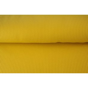 Vaffel jersey karrygul