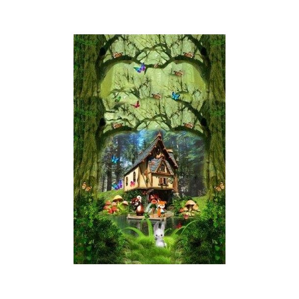 Sommerfugle og skov panel 1