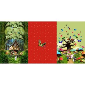 Sommerfugle og skov panel