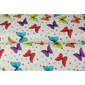 Sommerfugle p hvid rest 1 m