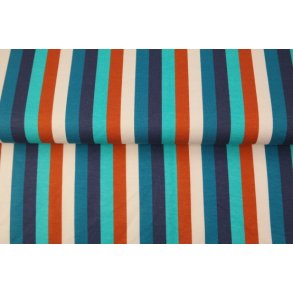 Retro Striber i hvid og bl