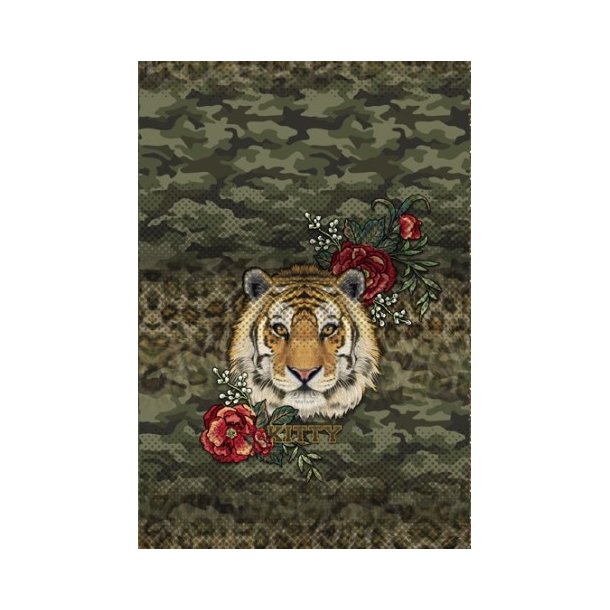 Panel med tiger p camouflage