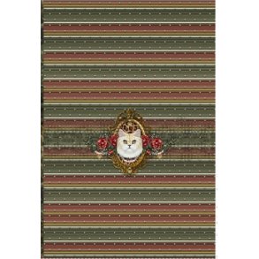 Panel med kat p striber