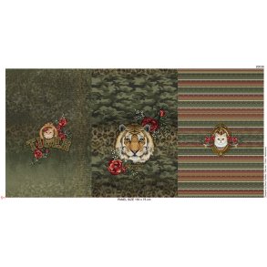 Panel med tiger og kat