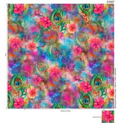 Blomster og pfuglefjer