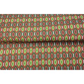 Mnster i rde og grnne farver