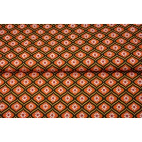 Blomstermnster i orange farver