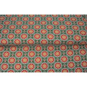 Blomster i grnne/orange farver