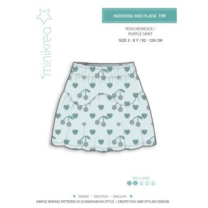 Nederdel med flse 2-8 r