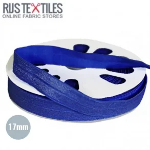 Foldeelastik kobolt blank