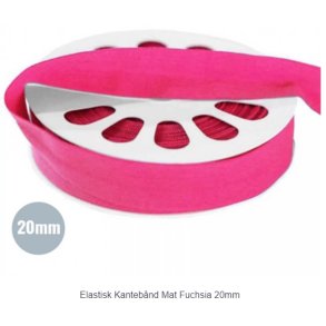 Foldeelastik fuchsia mat