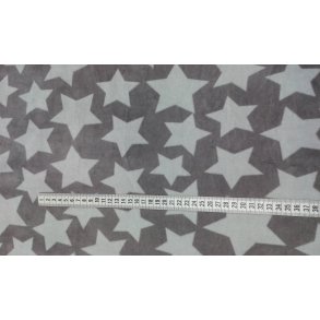 Gr med stjerner velour