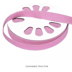 Elastik 15 mm lyserd
