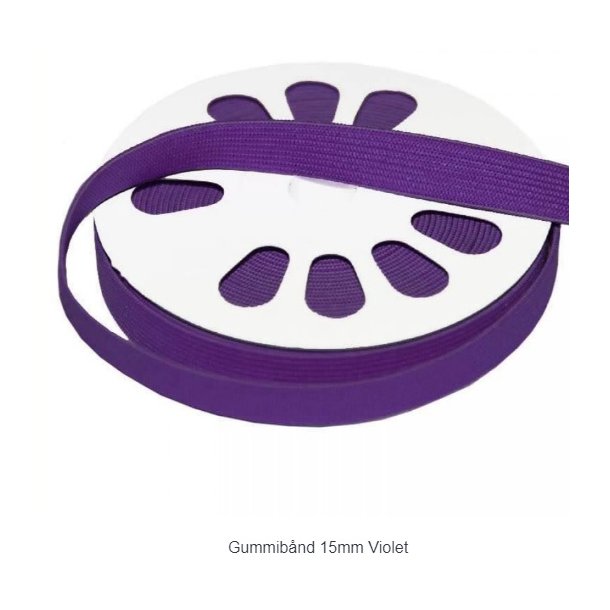 Elastik 15 mm violet