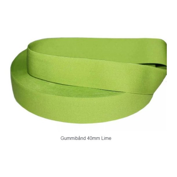 Elastik 40 mm lime