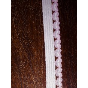 Kant elastik med lyserde hjerter