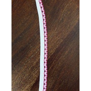 Kant elastik med pink hjerter