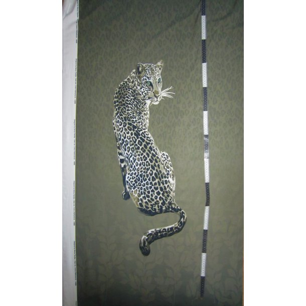 Stort leopard panel 2. sort