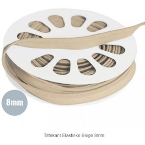 Tittekant beige elastisk