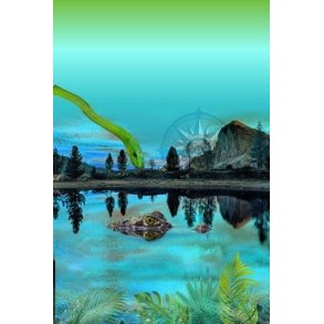 Slange og krokodille